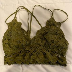 Strappy lace bralette
